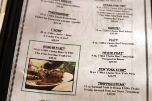 Howard's Menu