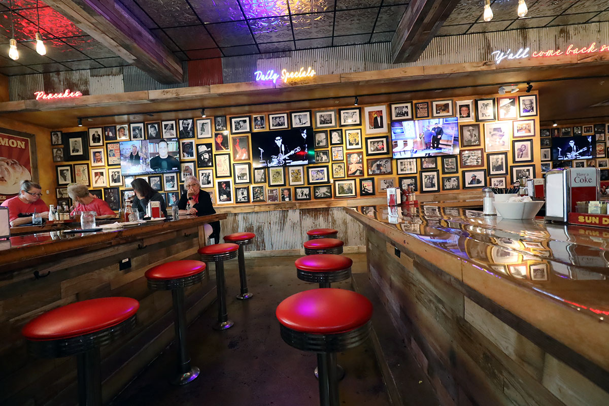 Inside restaurant