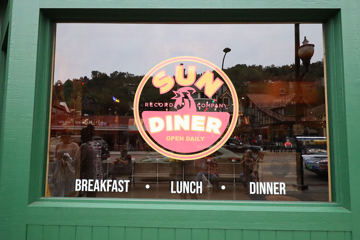 Sun Diner window