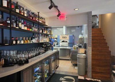 Behind the bar